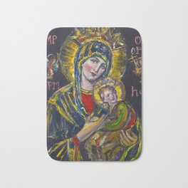 Our Lady of Perpetual Help Bath Mat | Painting, Jesus, Religion, Lady, Amen, Oil, Virgin, Lord, God, Mother 