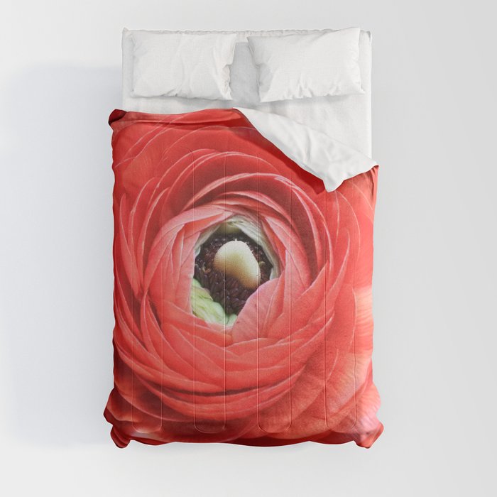 Ruby Ranunculus Comforter