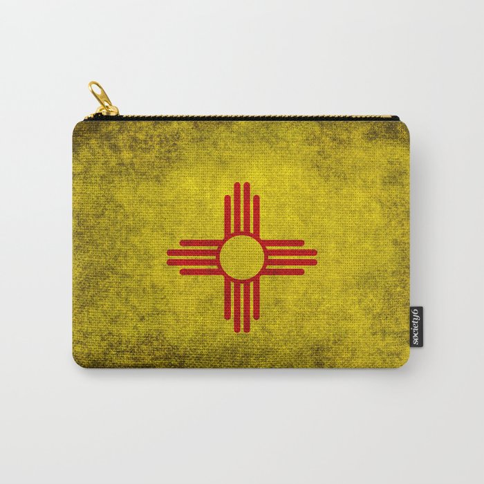 Flag of New Mexico grungy Carry-All Pouch