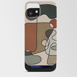 Abstract Line Art 03 iPhone Card Case