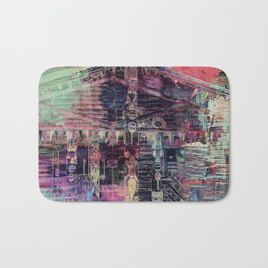 Totem Cabin Abstract - Multi Bath Mat