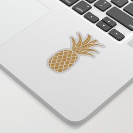 Regal Gold Pineapple Sticker
