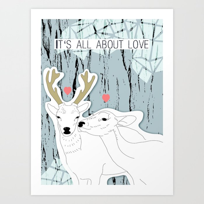 Its all about LOVE Art Print