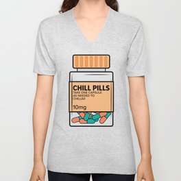 Nurse Chill Pill Medical Relax V Neck T Shirt