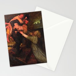 The Rescue by John Everett Millais Stationery Card