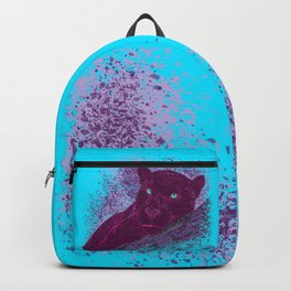 Panther on a branch - Cyan Backpack