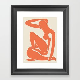 Orange Nude By Henri Matisse HD High Resolution Version Framed Art Print