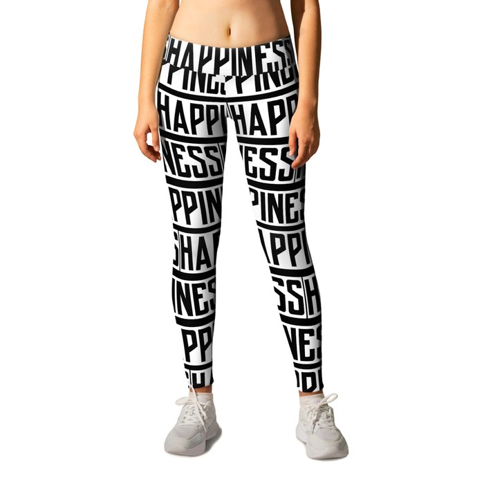 Happiness White and black Leggings