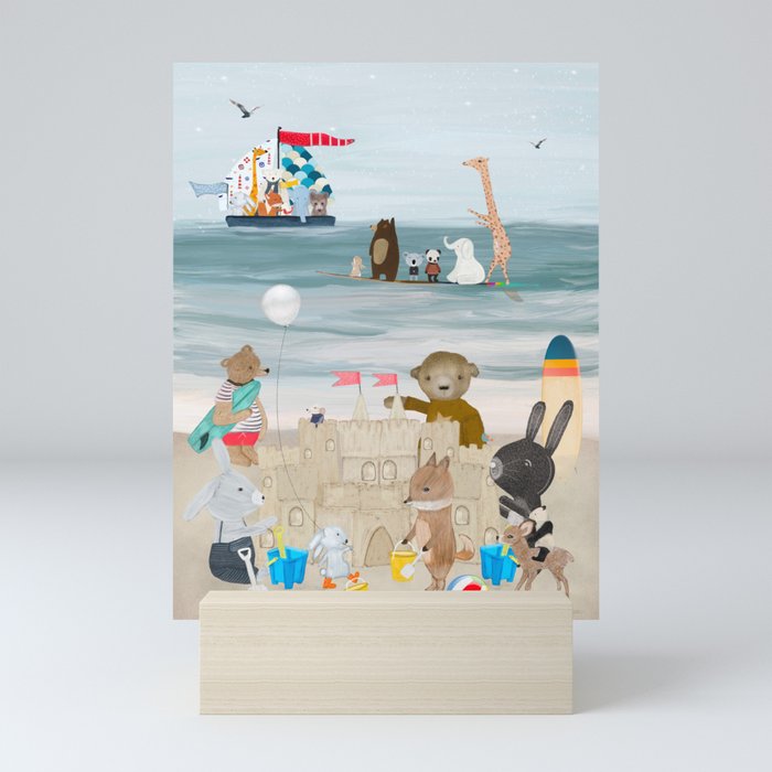 little beach days Mini Art Print