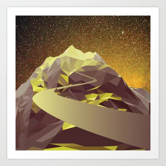 Night Mountains No. 9 Art Print