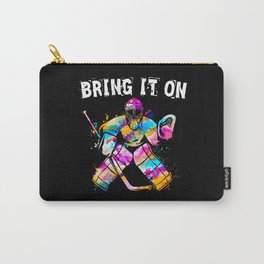 Ice Hockey Goalie Bring It On Carry-All Pouch