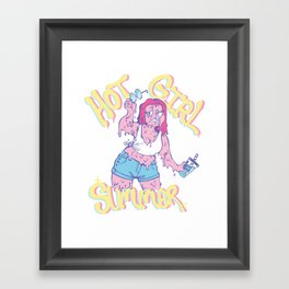 Hot Girl Summer (Slime) Framed Art Print