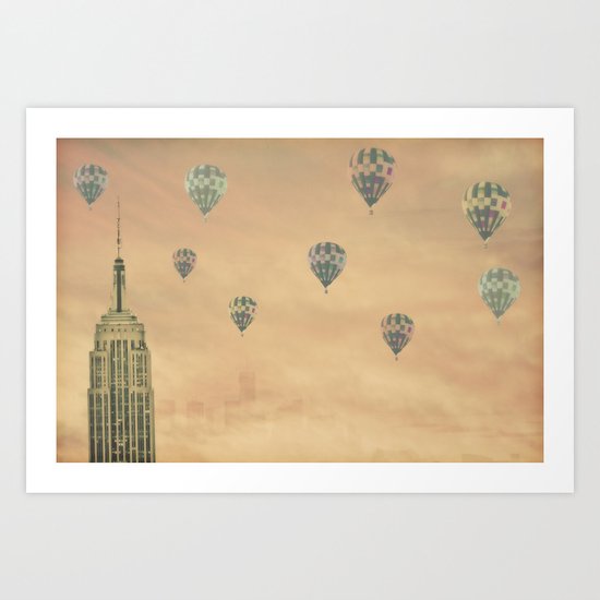 Balloons over the Empire Art Print