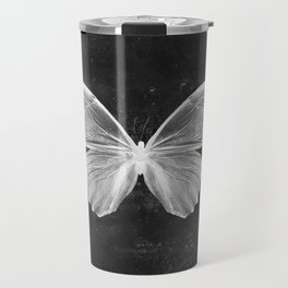 Butterfly in Black Travel Mug