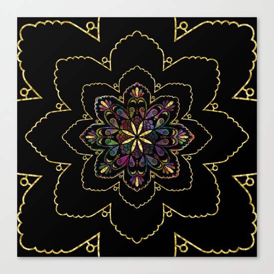Mandala of Wishes Canvas Print