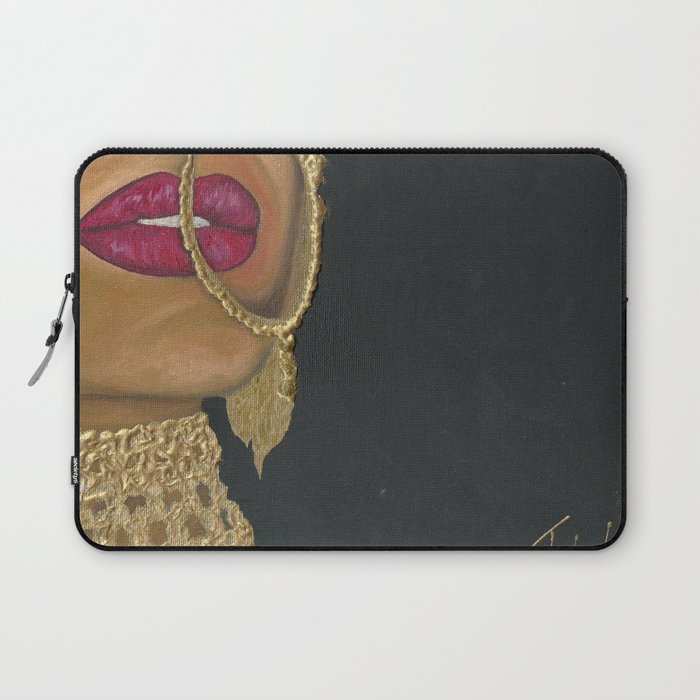 Woman With Jewelry Laptop Sleeve