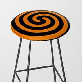 Black and Orange spiral  Bar Stool