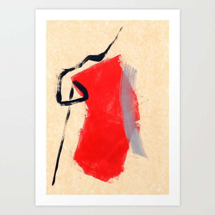 Serenity No 3 Abstract Painting Modern Minimalist Art Print By Lennaarty Society6