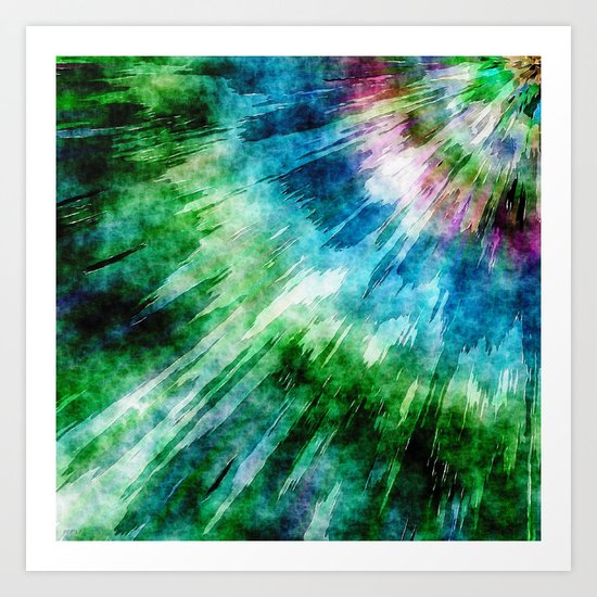 Abstract Grunge Tie Dye Art Print