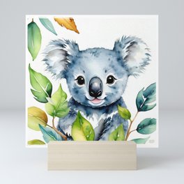 Watercolor Koala 1 by Marika Johnson Nursery Commission Series Mini Art Print