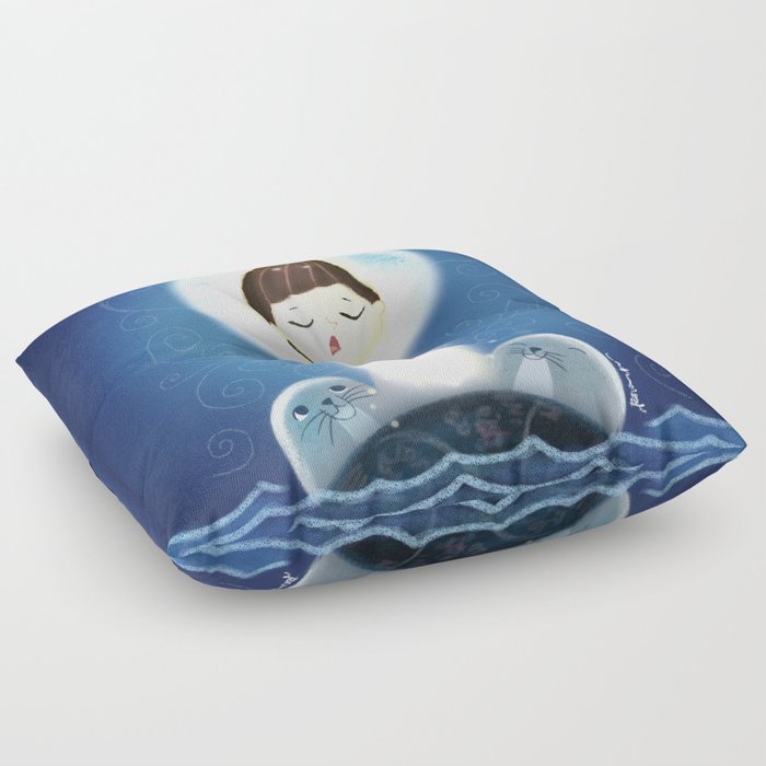 Song of the  Sea Floor Pillow