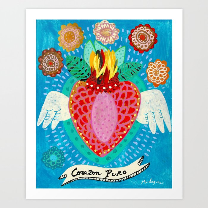Corazon Puro Art Print