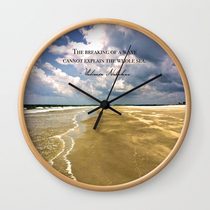 The Breaking of a Wave Wall Clock