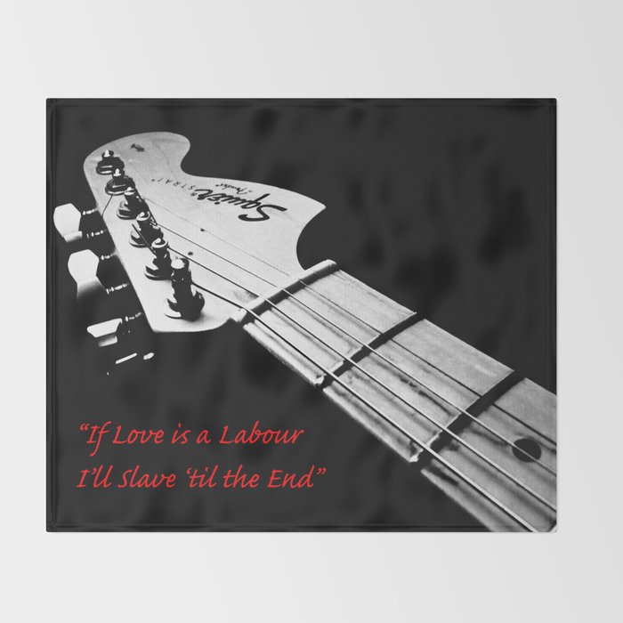 Swing Life Away Rise Against Lyrics With Guitar Throw Blanket By Marissayannuzzi