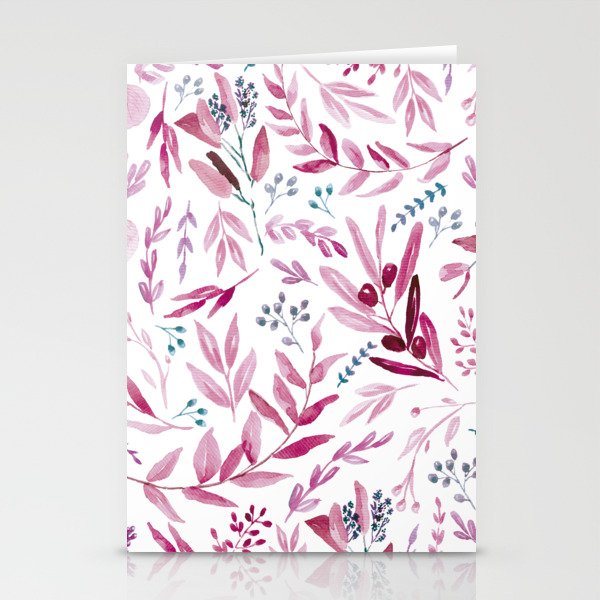 Eucalyptus Pink Stationery Cards
