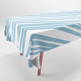 Light blue stripes background Tablecloth