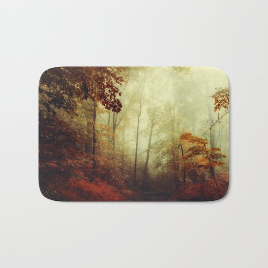 That's not my way - misty woodland Bath Mat