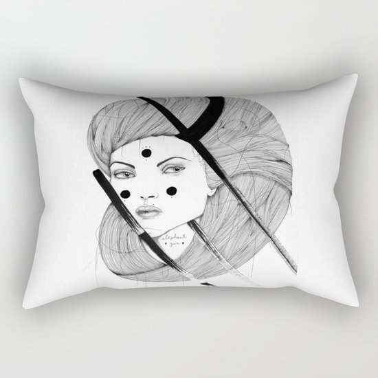 Elephant Gun Rectangular Pillow