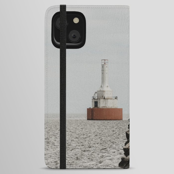 lighthouse on the coast	 iPhone Wallet Case