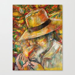 Cigar aficionado Canvas Print
