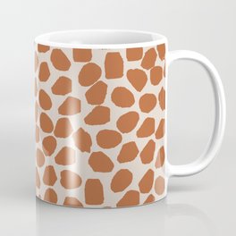 Ink Spot Organic Dot Pattern Clay and Putty  Coffee Mug