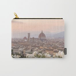 Sunset In Florence, Tuscany Photo | Il Duomo Cathedral In Soft Pastel Colors Art Print | Italy Travel Photography Carry-All Pouch