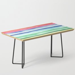 Icecream stripes Multicolored rainbow Coffee Table