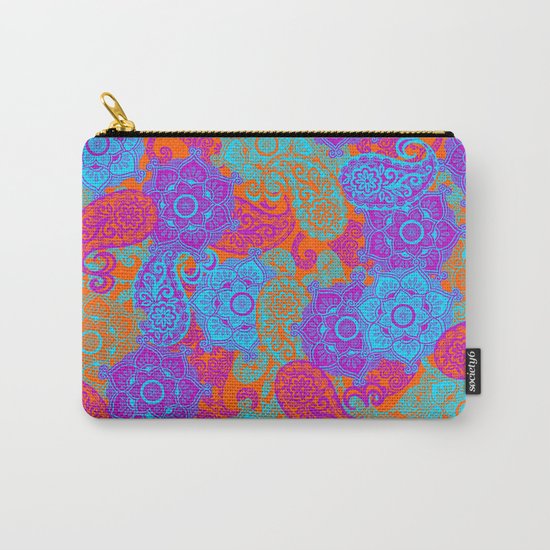 vibrant paisley Carry-All Pouch