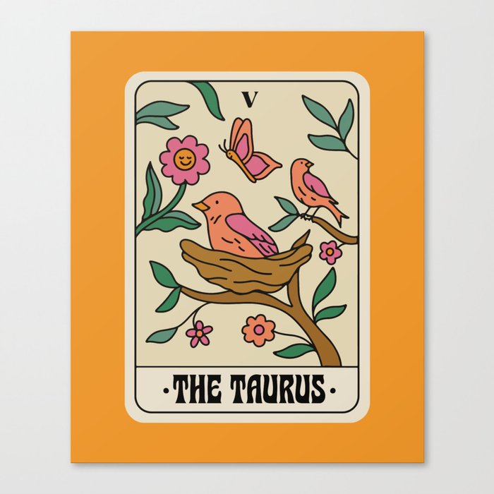 Taurus Tarot Canvas Print