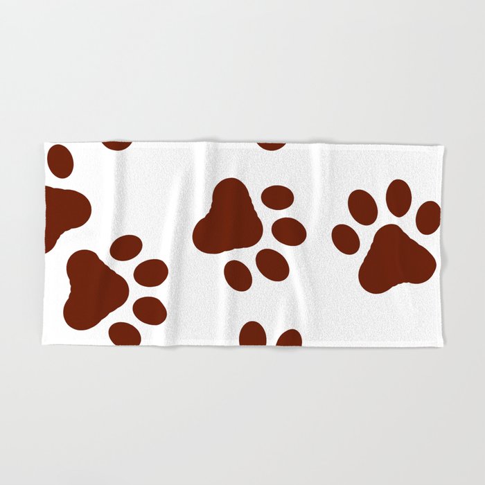 Paw print store bath towels