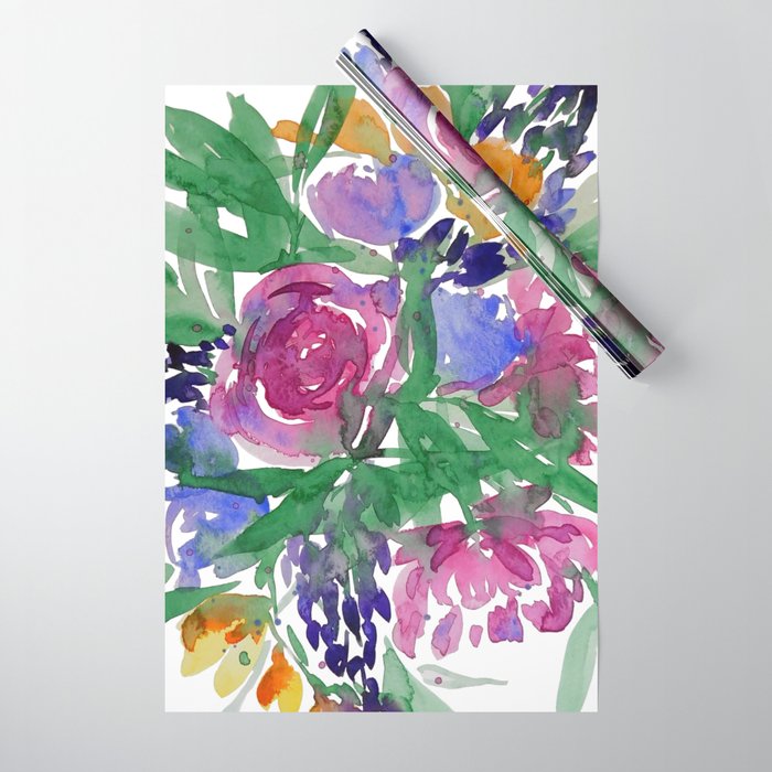 wildflower bouquet Wrapping Paper