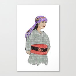  Kurdish fighter Canvas Print