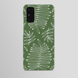 Tropical leaf pattern Android Case