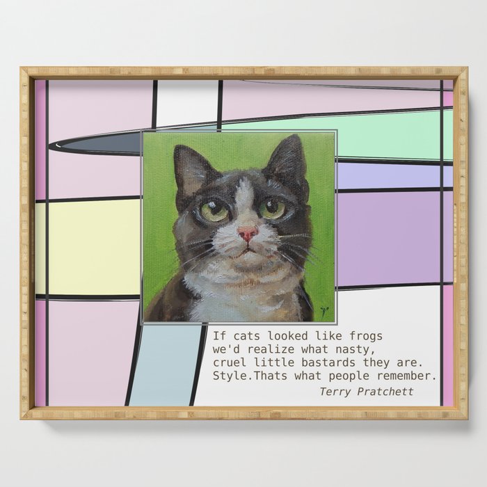 Cat Quote Serving Tray
