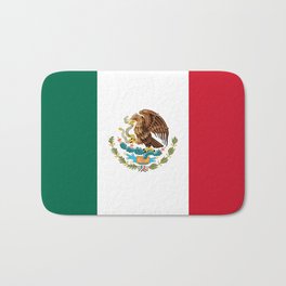 Mexican flag of Mexico Bath Mat