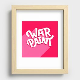 war paint Recessed Framed Print