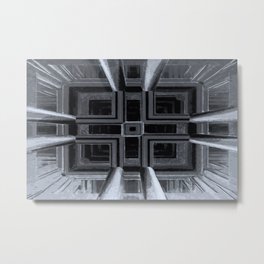 up or down - optical illusion Metal Print | Black and White, Digital, Abstract 