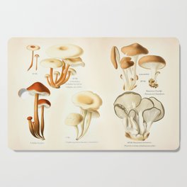 Vintage Mushrooms Cutting Board
