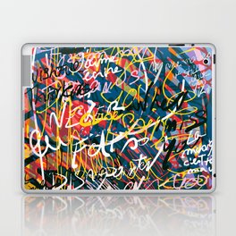 Graffiti Pop Art Writings Music by Emmanuel Signorino Laptop & iPad Skin