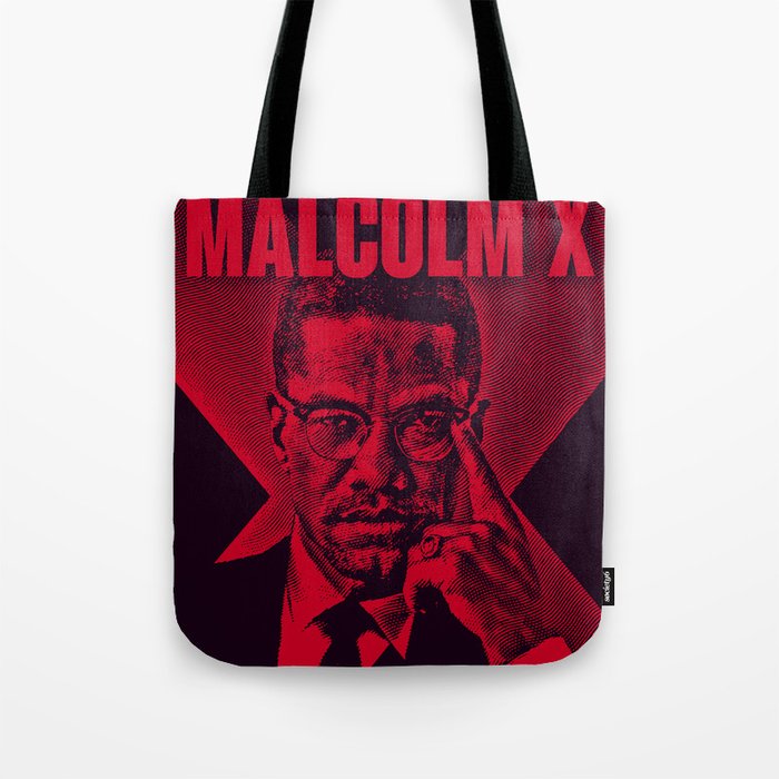 Malcom X: Engraved Tote Bag